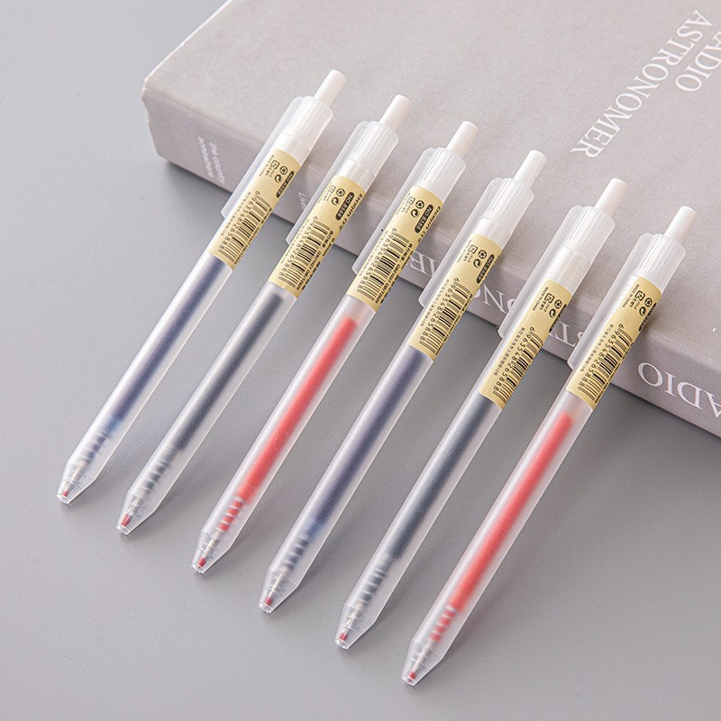 Office Stationery Supply Business - 6/10 ชิ้น 0.5 มิลลิเมตรปากกาเจลแบบพับเก็บได้ชุดสีดํา/หมึกสีฟ้าปากกาลูกลื่นเขียนสํานักงานธุรกิจลายเซ็นโรงเรียนเครื่องเขียน
