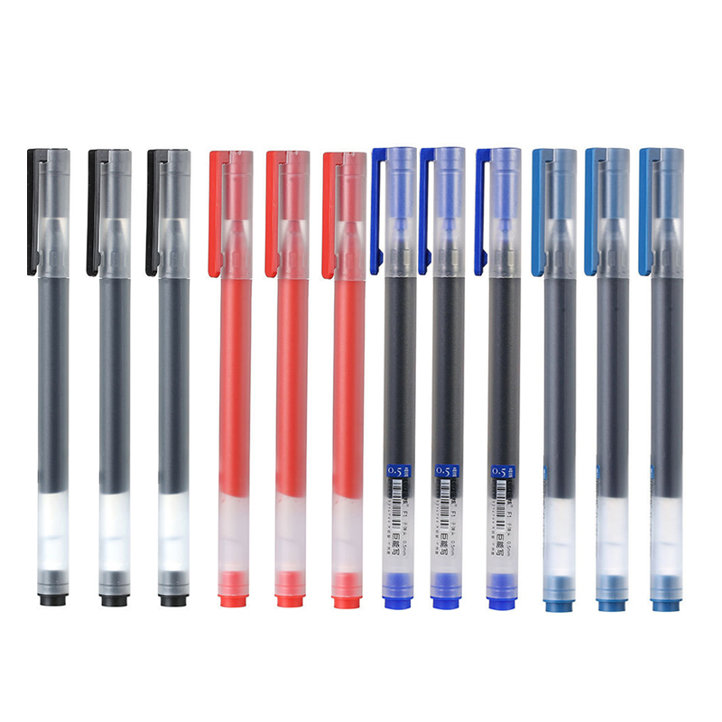 Office Stationery Supply Business - 12/6 ชิ้น/ล็อตเจลปากกาหมึก 0.5 มม.Super ทนทานป้ายปากกา Caneta