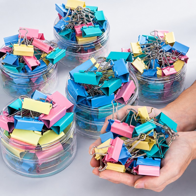 40 ชิ้น/ชุด คลิปหนีบกระดาษโลหะ - Binder Clip Assorted บทวิจารณ์และราคา