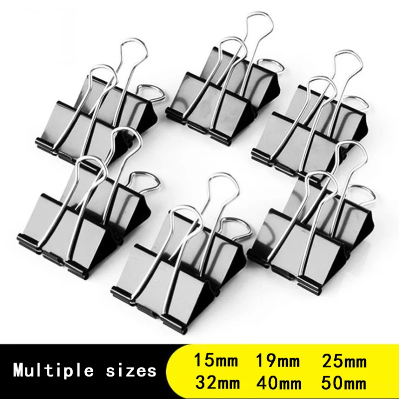 คลิปหนีบกระดาษโลหะ 10/20 ชิ้น  - Binder Clip Assorted บทวิจารณ์และราคา