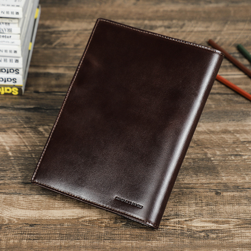 หนังแท้แฮนด์เมด A5แล็ปท็อปพร้อ - Office Stationery Supply Business บทวิจารณ์และราคา