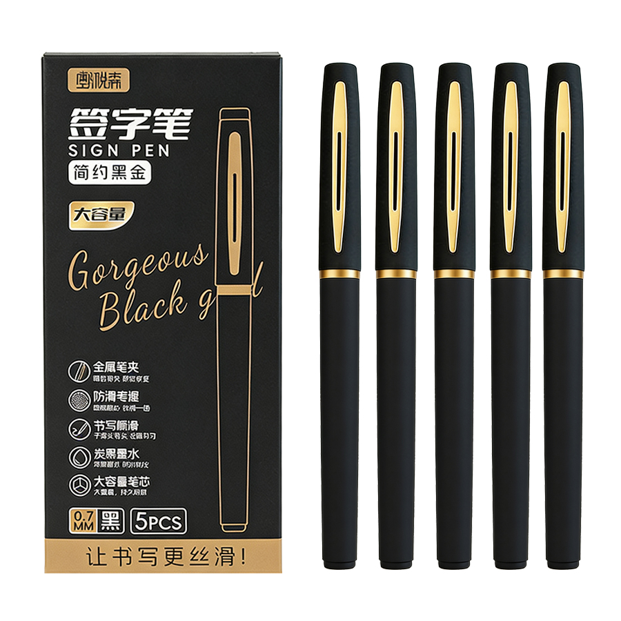 5 ชิ้น/แพ็คปากกาเจลขนาดใหญ่ 0. - Office Stationery Supply Business บทวิจารณ์และราคา