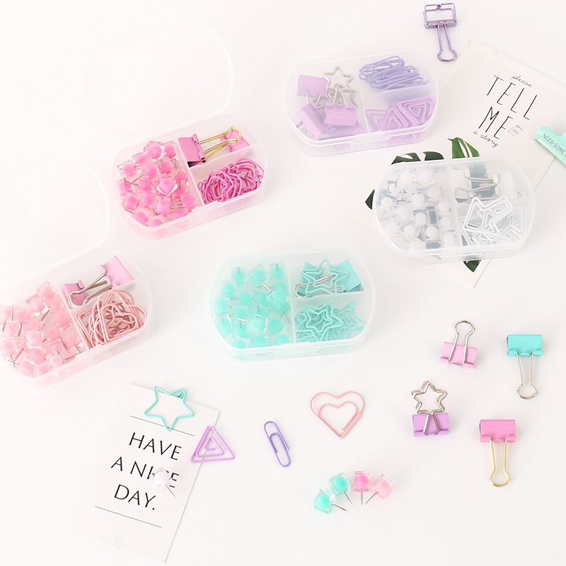 TUTU สีสัน Binder clips push p - Binder Clip Assorted บทวิจารณ์และราคา