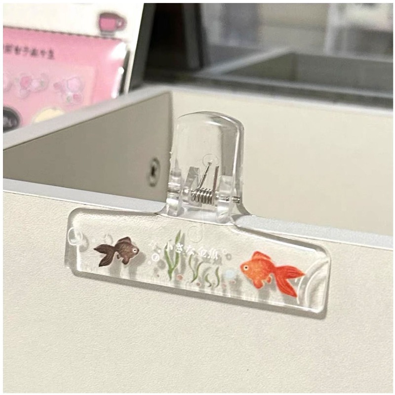 คลิปหนีบกระดาษอะคริลิคใส ลายกา - Binder Clip Assorted บทวิจารณ์และราคา
