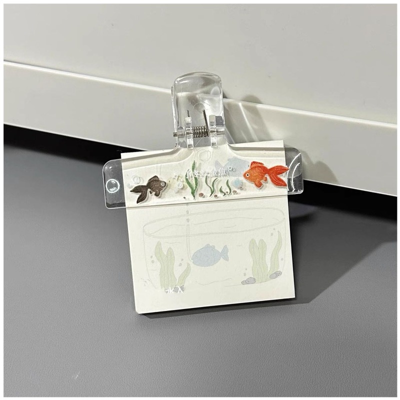 คลิปหนีบกระดาษอะคริลิคใส ลายกา - Binder Clip Assorted บทวิจารณ์และราคา