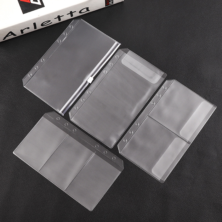 A6 Binder กระเป๋า 6 หลุมเงินสด - Portfolio Folder Zip บทวิจารณ์และราคา
