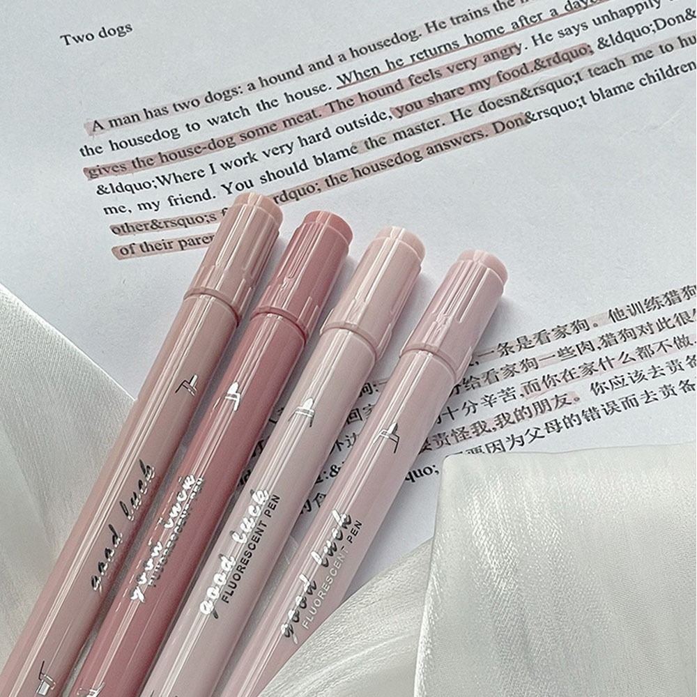 ปากกาไฮไลท์ 4 สี หัวคู่ สีไล่ร - Highlighter Set Pastel บทวิจารณ์และราคา