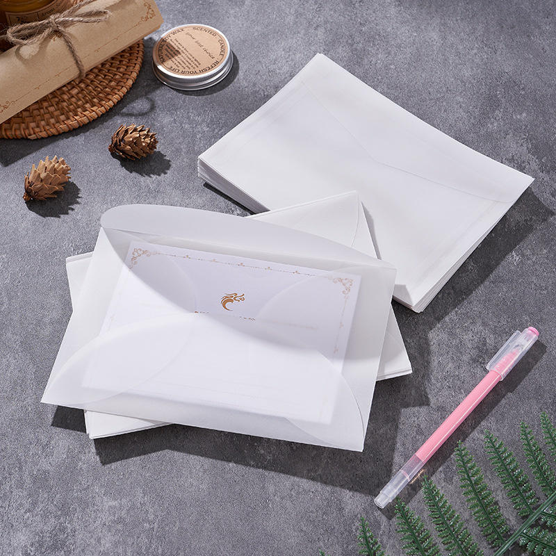 50 ชิ้น/ล็อต ซองจดหมายโปร่งแสง - Letter Envelope Kraft บทวิจารณ์และราคา